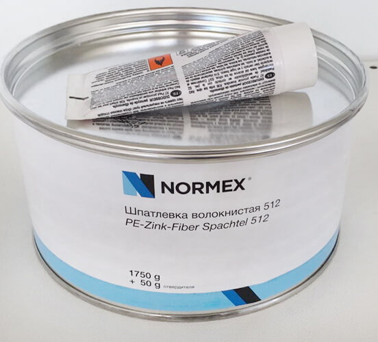 фото Шпатлевка Normex PE волокно с отверд. 1,8 кг. 