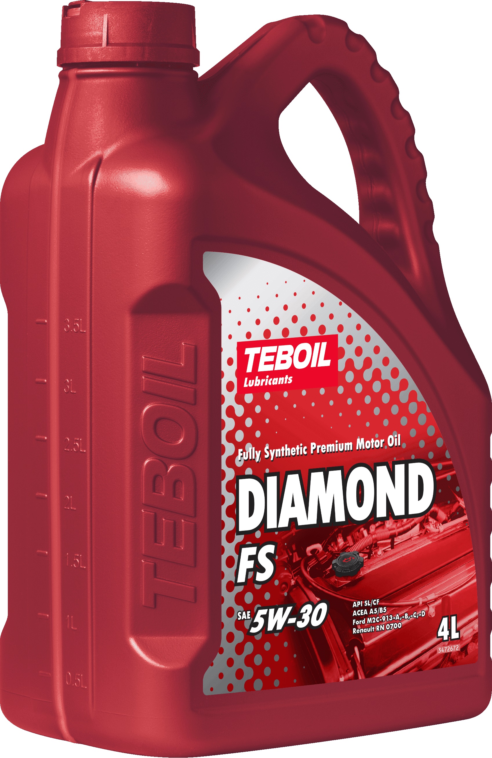 фото Моторное масло TEBOIL DIAMOND FS 5W-30 4 л (Россия, Торжок) 