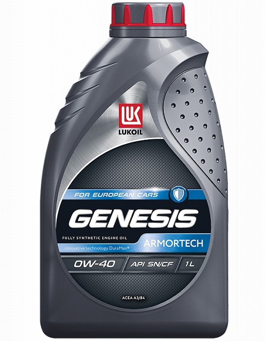 фото Моторное масло Лукойл Genesis Armortech 0W-40 1л 