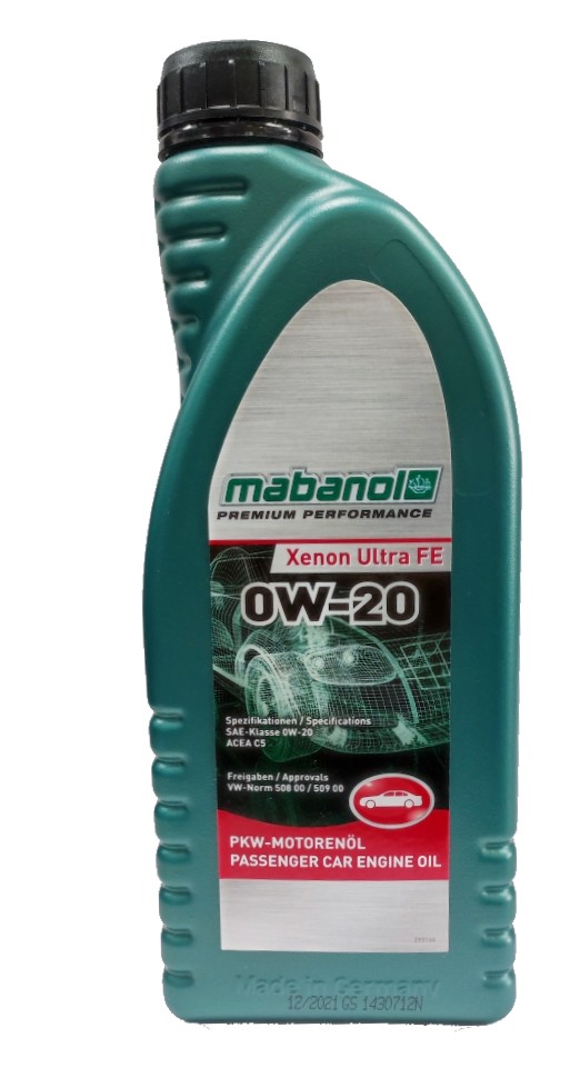 фото Моторное масло MABANOL Xenon Ultra FE 0W-20 ACEA C5 1л 