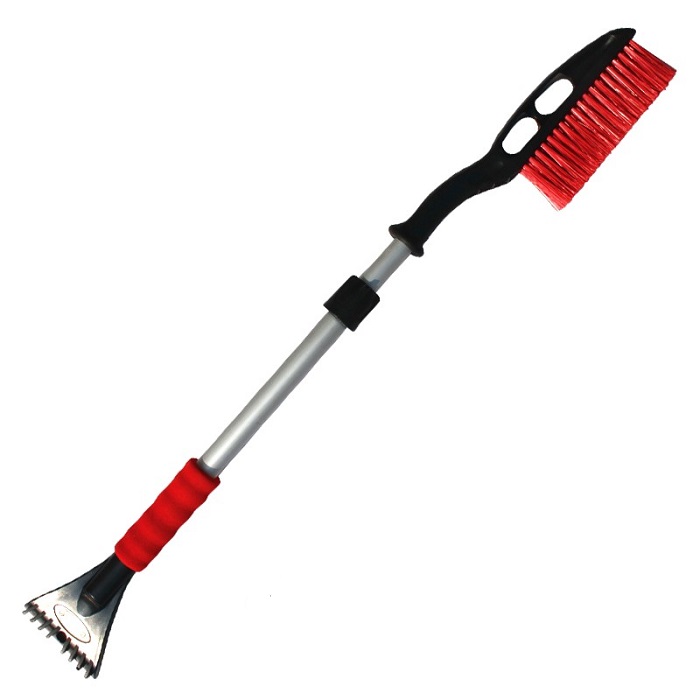 фото Щетка для снега со скребком телескопическая 100см 