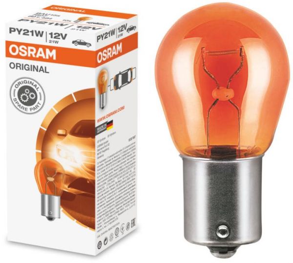 фото Автолампа OSRAM PY21W 12V-21W Yellow 