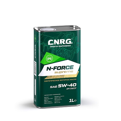фото Моторное масло C.N.R.G. N-Force Supreme 5W-40 SN/CF, 1л 