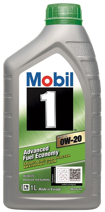 фото Моторное масло MOBIL 1 ESP X2 0W-20 1 л 