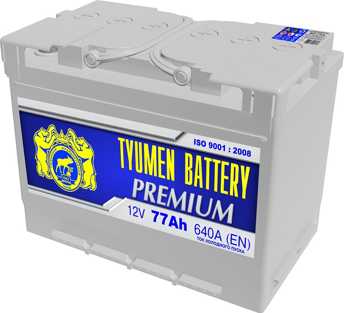 фото Аккумулятор TYUMEN BATTERY PREMIUM 6СТ-77 77 Ач 680А о.п. L3  