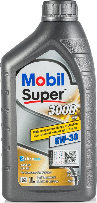 Картинка Моторное масло MOBIL Super 3000 XE 5W-30 1л 