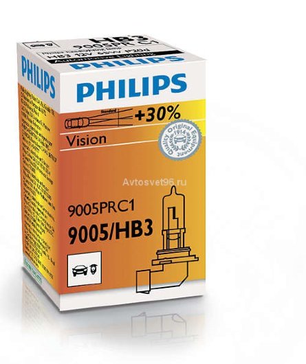 фото Автолампа Philips HB3 Vision +30% 12V 65W P20d C1 