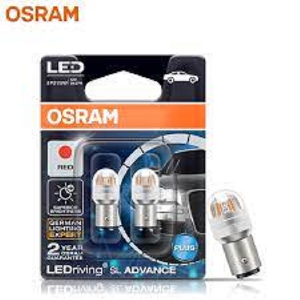 фото Светодиод Osram P21/5W 12V BAY15s S25 LED Red 2шт 