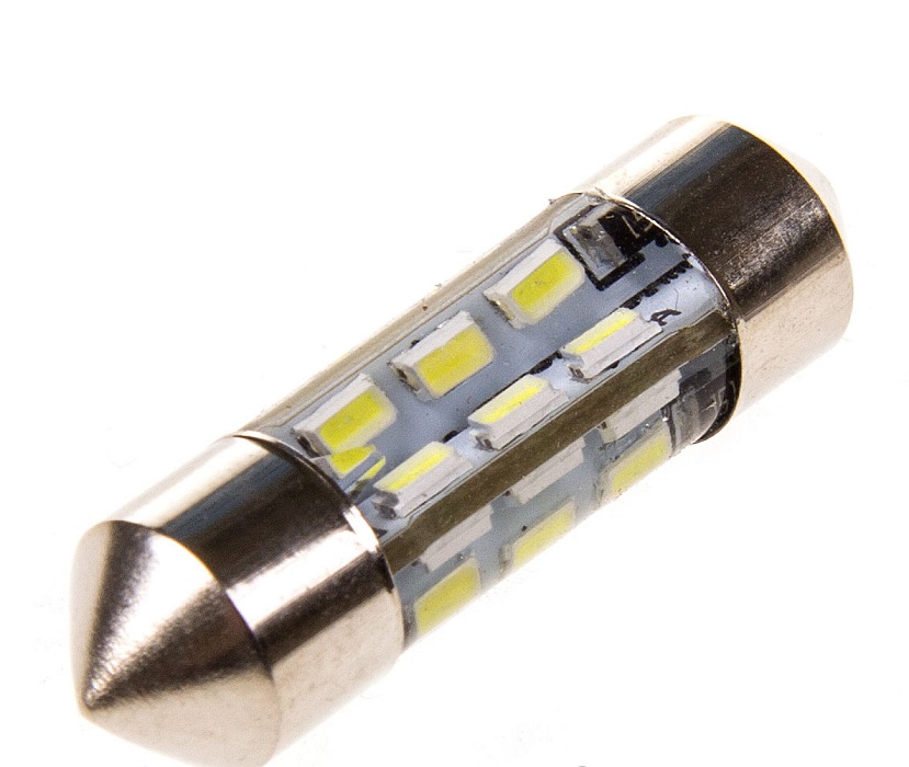 фото Светодиод 11-31 (SV8,5) 24 SMD 3014 диодов, белая 12v  