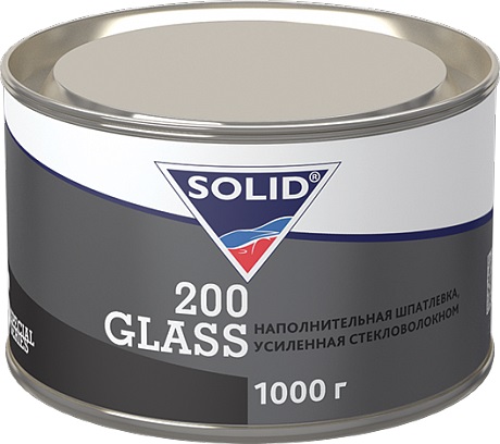 фото Шпатлевка наполнительная усиленная стекловолокном SOLID 200 Glass 1000 гр 