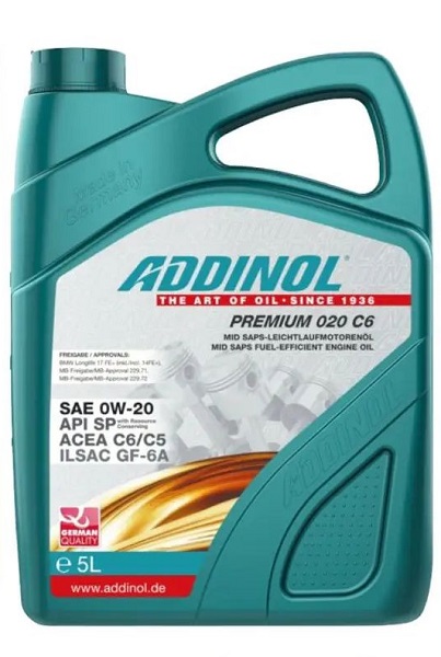 фото Моторное масло ADDINOL Premium 020 0W-20 C6 5л 