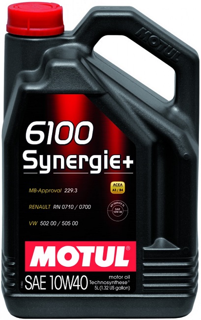 фото Моторное масло MOTUL 6100 Synergie+ 10W-40 А3/В4 4л 