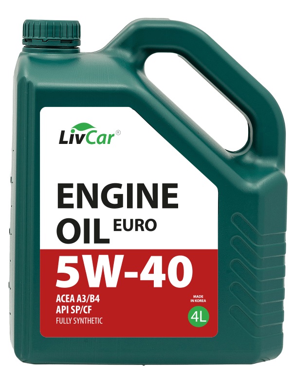 фото Моторное масло LIVCAR ENGINE OIL EURO 5W-40 SP 4л 