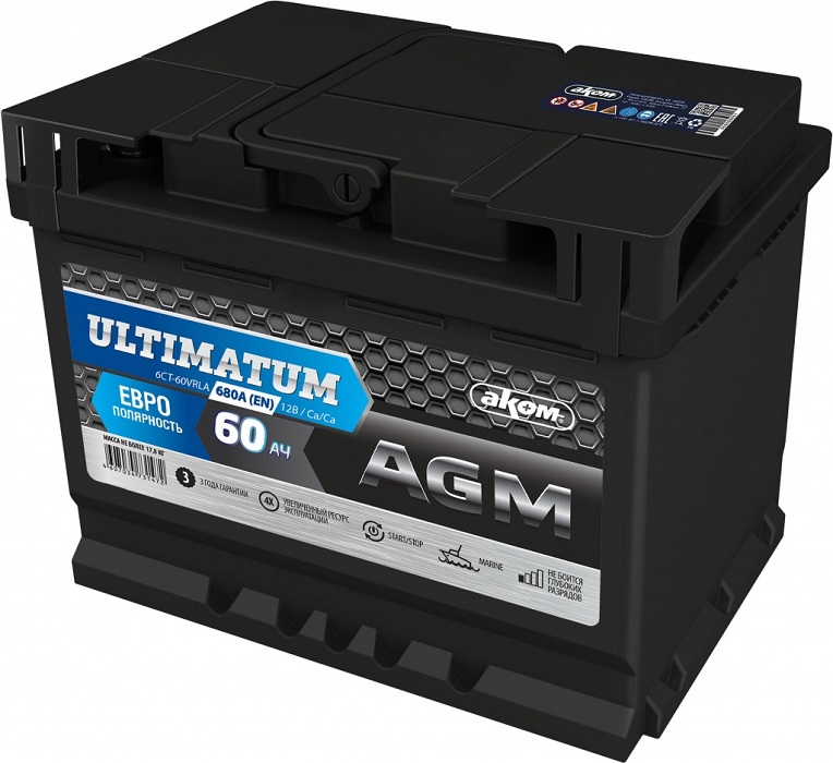 фото Аккумулятор ULTIMATUM AGM 6 СТ-95 АПЗ  о.п 