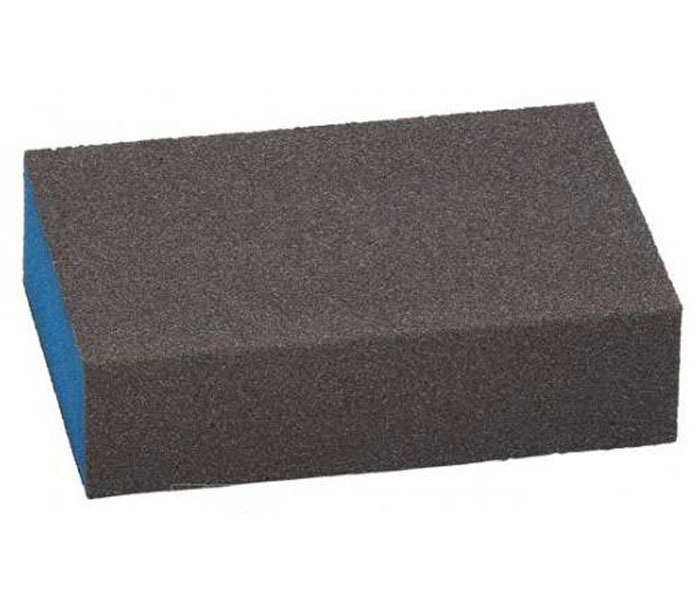 фото Губка абразивная 4-х стор, мягкая, Med/Fine 98 x 69 x 26 мм, Alox 