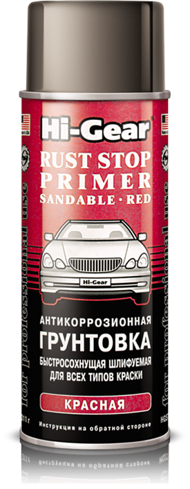фото Грунтовка красная антикоррозионная HI-GEAR аэрозоль  311г, HG5722 