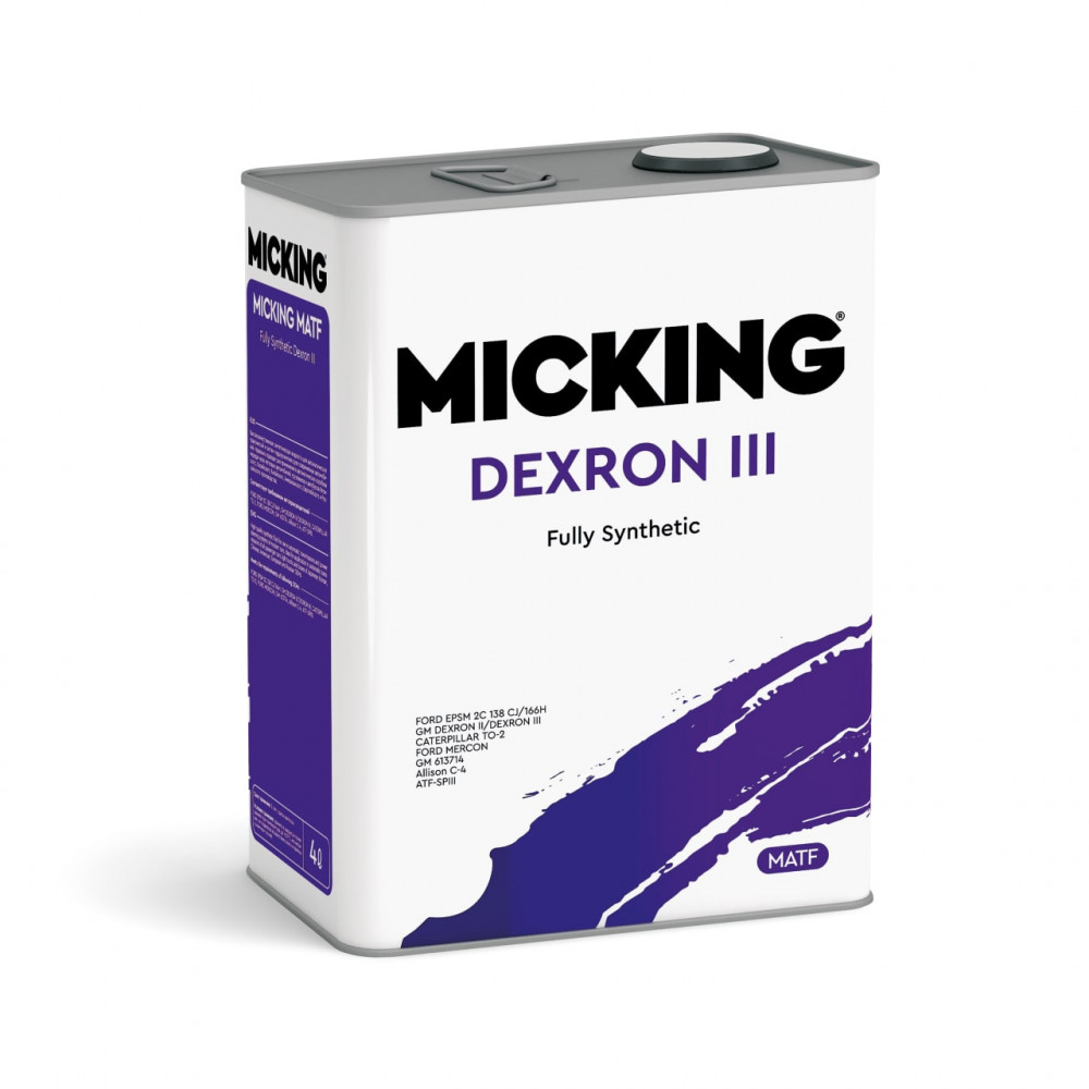 фото Трансмиссионное масло MICKING ATF DEXRON III, 4л 