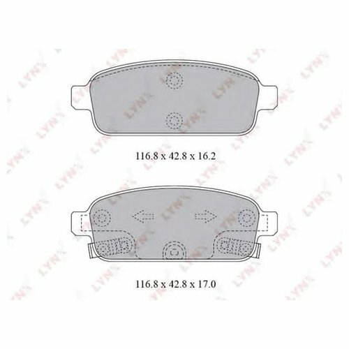 фото Колодки тормозные дисковые задние LYNX BD-1811 