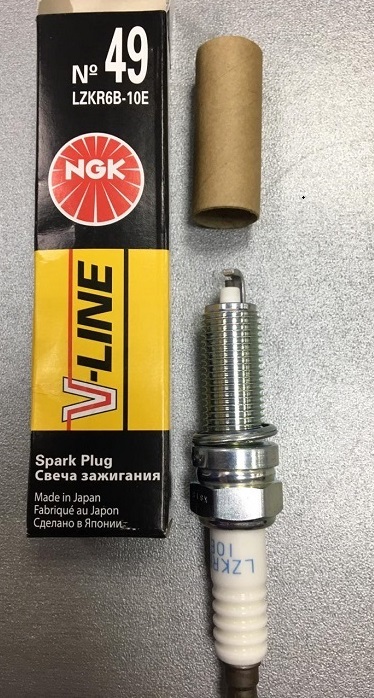 фото Свеча зажигания NGK V-Line 49 LZKR6B-10E (91450) 