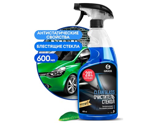 фото GRASS Средство для очистки стекол и зеркал "Clean glass" флакон 600мл 