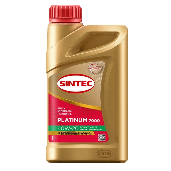 фото Моторное масло SINTEC PLATINUM SAE 0W-20 SP/CF ACEA C5, 1л 