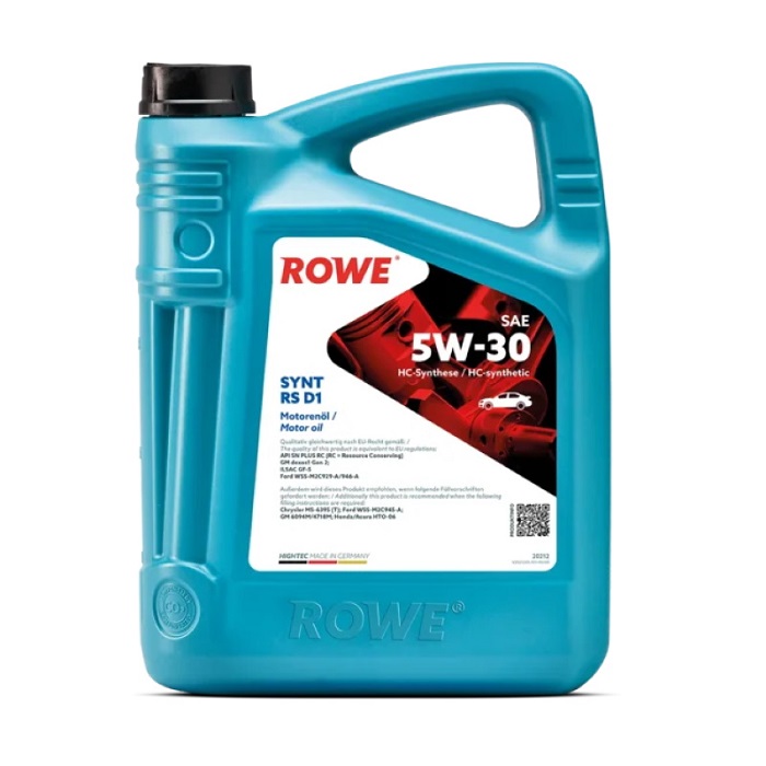 фото Моторное масло ROWE HIGHTEC SYNT RS D1 5W-30 5л. 