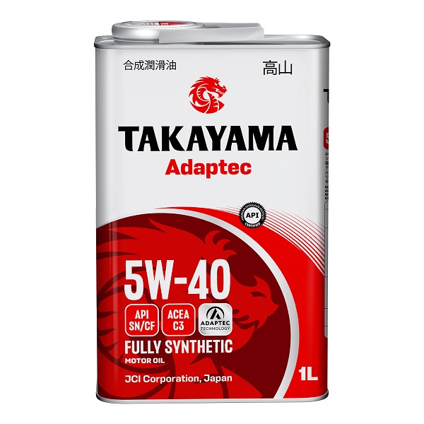 фото Моторное масло TAKAYAMA Adaptec Synt 5W-40 C3 API SN/CF 1л металл 