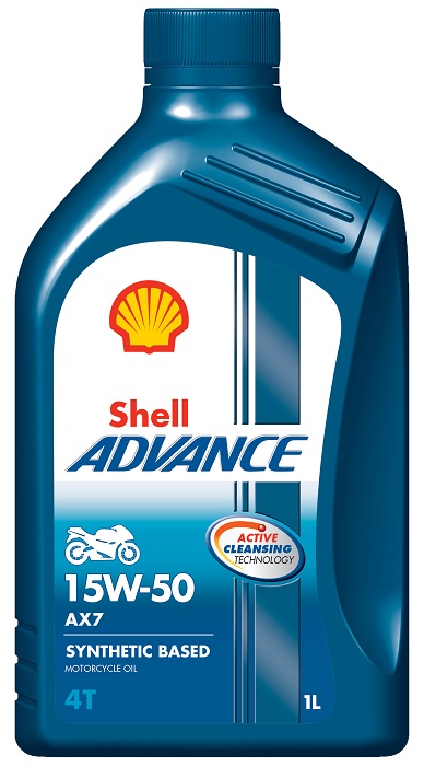 фото Моторное масло Shell Advance 4Т 15W-50 1L 