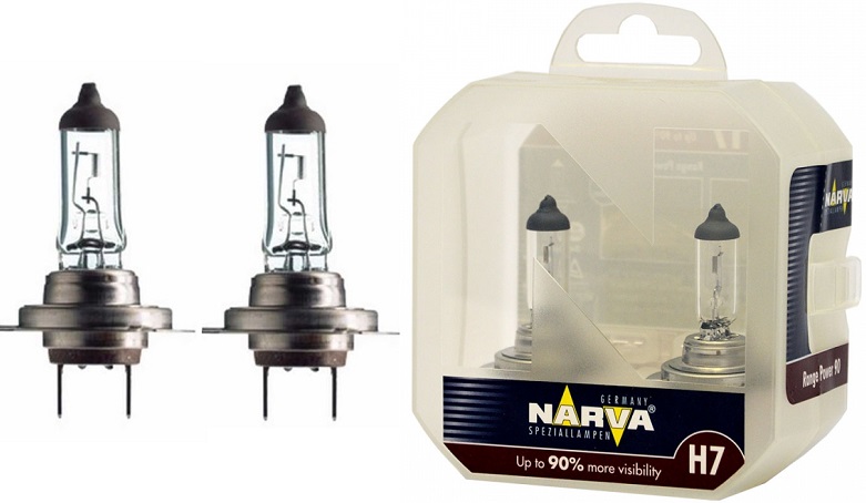 фото Автолампа NARVA H4 60/55W RANGE POWER 110% 12V 2шт 