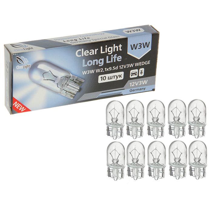 фото Автолампа ClearLight W3W T10 12V 