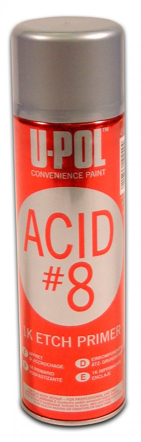 фото U-POL Грунт протравливающий ACID 8 450 мл. аэрозоль серый 