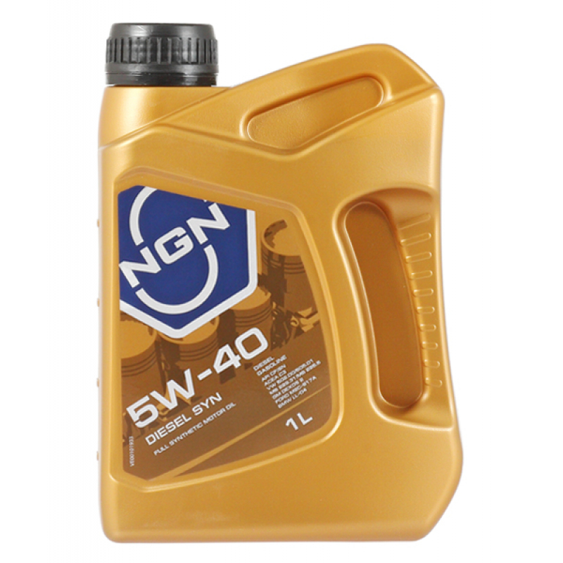 Картинка Моторное масло NGN 5W-40 CF/SN Diesel Syn 1л. 
