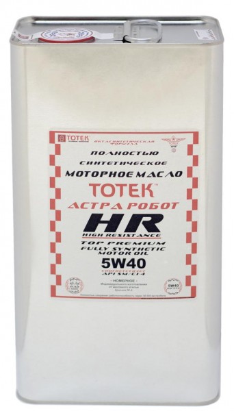 фото Моторное масло ТОТЕК Астра Робот HR SAE 5W-40 1л. 