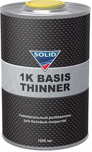 фото Разбавитель для базовых покрытий Solid Professional Line 1K Basis Thinner 1000 мл 