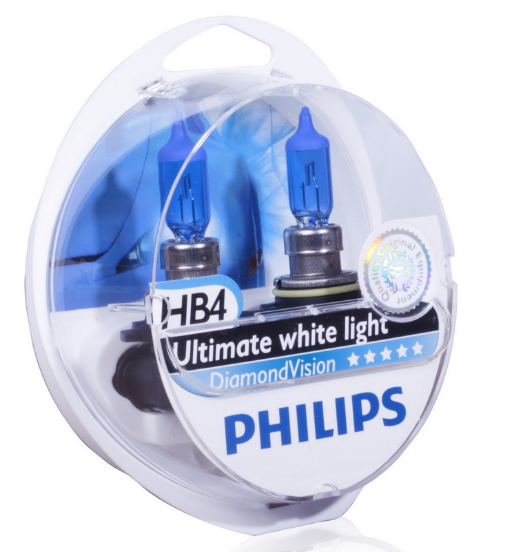 фото Автолампа Philips HB4 12V 55W P22d Diamond Vision 2шт 