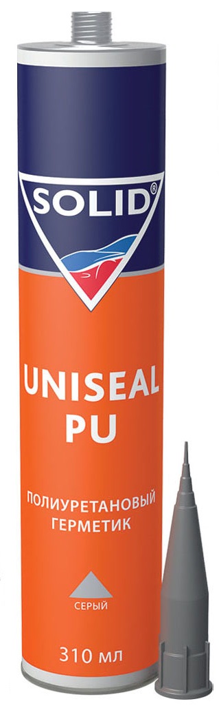 фото Герметик шовный полиуретановый серый Solid Uniseal PU 310 мл 