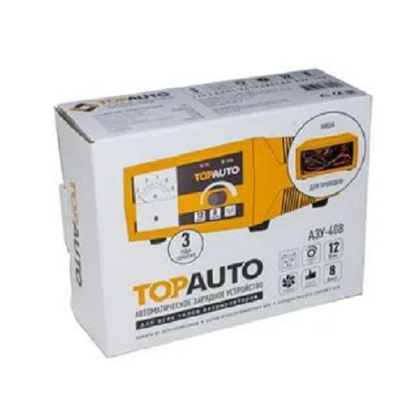 фото Устройство зарядное Топ Авто АЗУ-408 12В 8А регулировка тока для АКБ до 110а/ч 