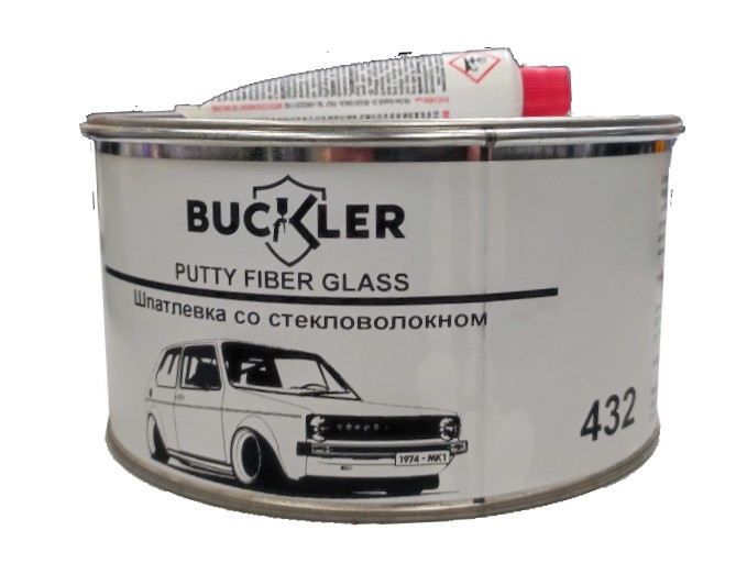 фото Шпатлевка Buckler 432 со стекловолокном 1,8 кг серый 