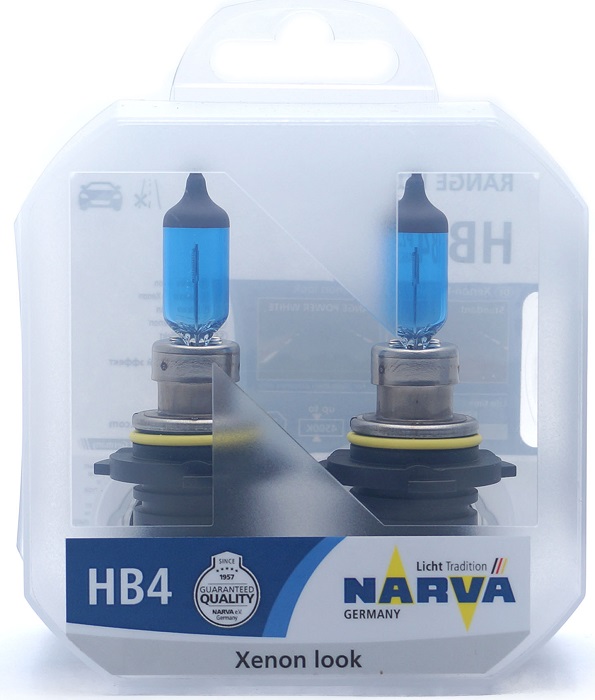 фото Автолампа NARVA HB3 65W Range Power White 12V 2 шт 