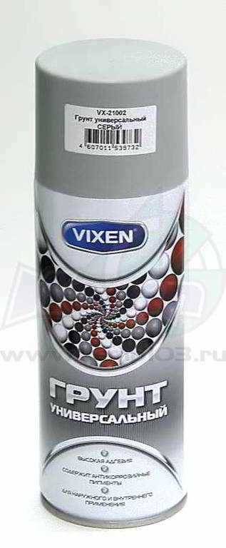 фото Грунт универсальный 520 мл аэрозоль "VIXEN" серый 22889       