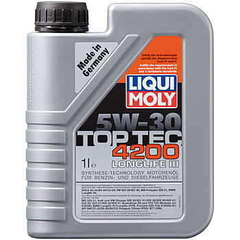 фото Моторное масло Liqui Moly Top Tec 4200 5W-30 А3/В4/С3 1л 