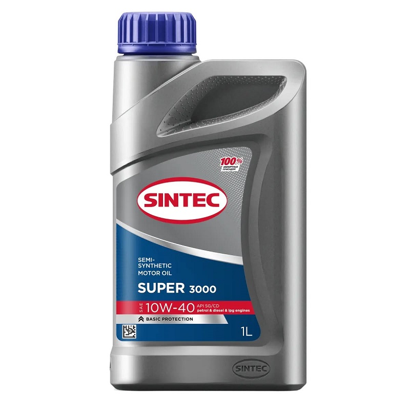 фото Моторное масло SINTEC SUPER 3000 SAE 10W-40 API SG/CD 1л 
