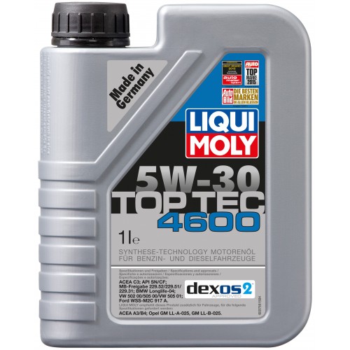 фото Моторное масло Liqui Moly Top Tec 4600 5W-30 SN/CF 1л 