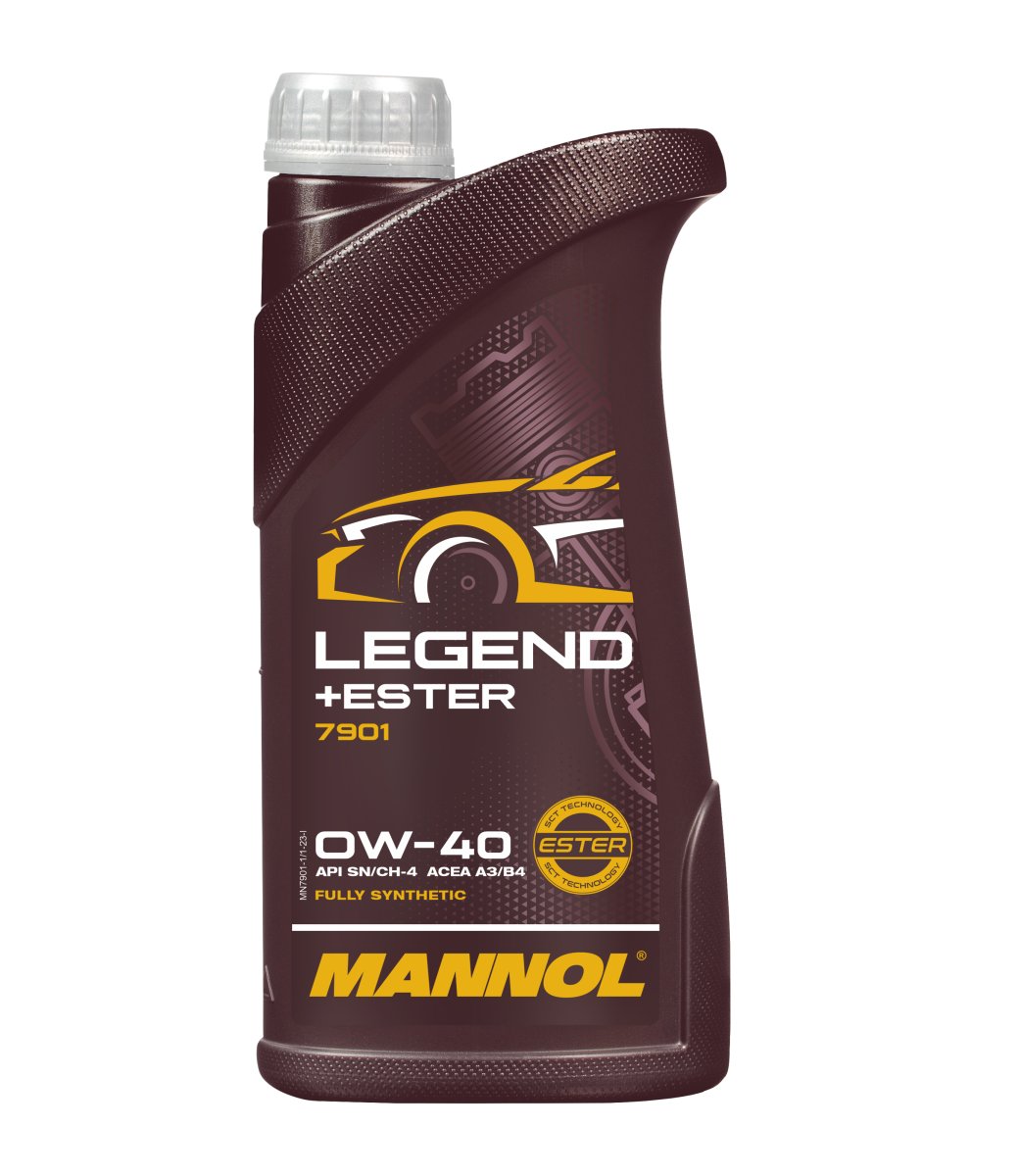 фото Масло моторное MANNOL 7901 Legend Ester 0W-40 A3/B4 SN/CH-4 синтетическое 1 л 