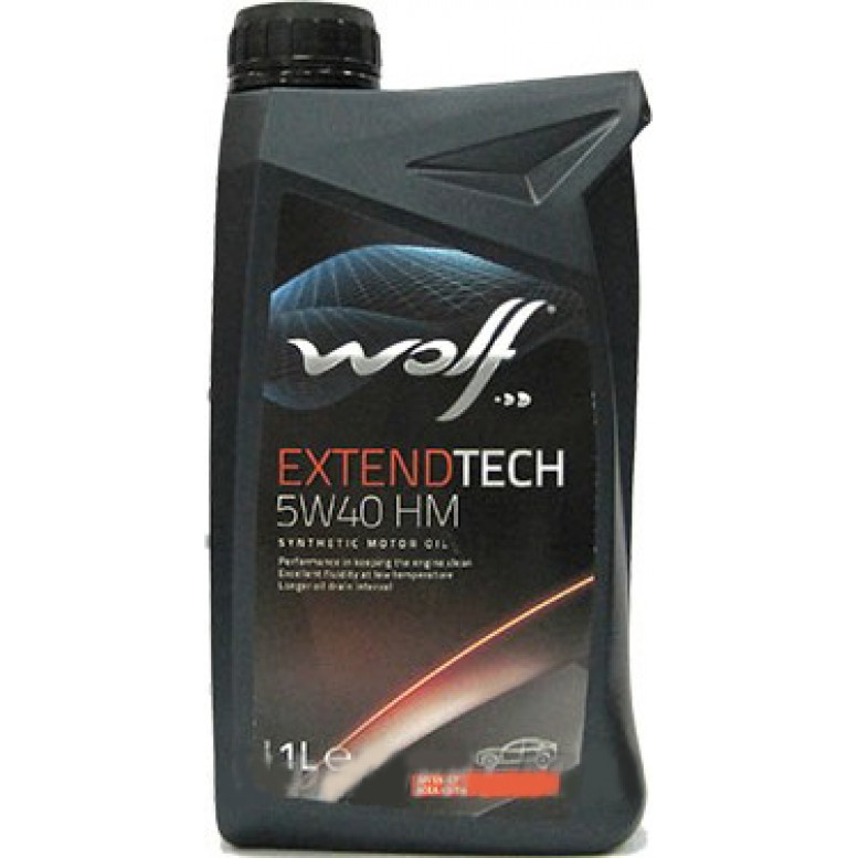 фото Моторное масло WOLF Extendtech 5W-40 HM 1л 