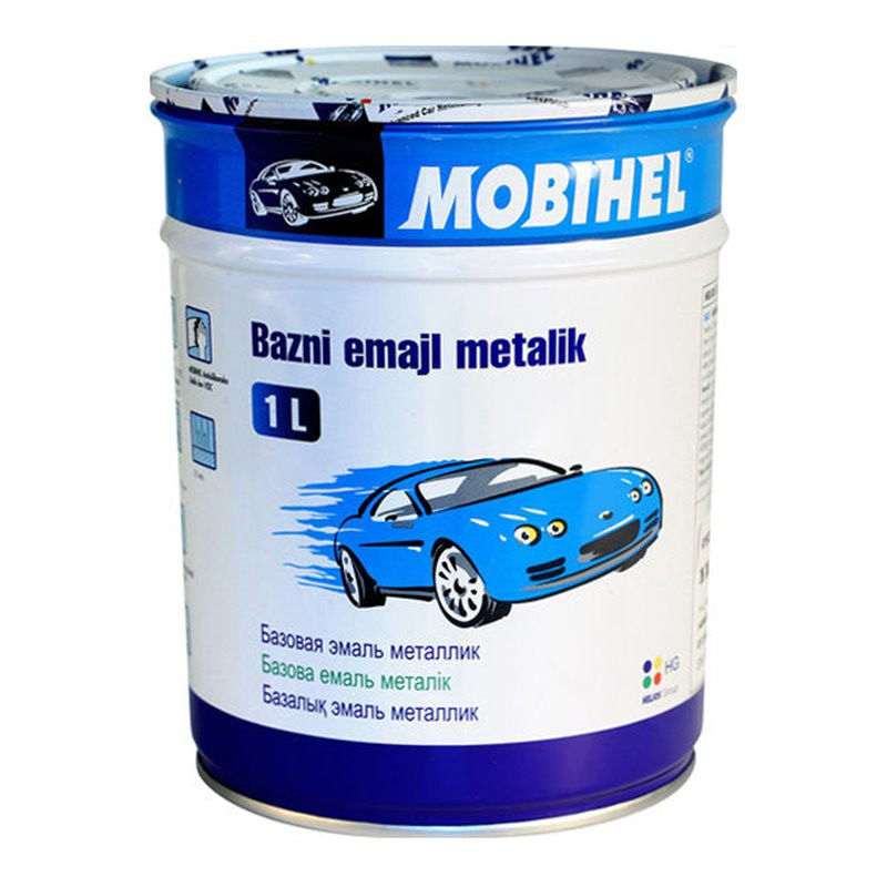 фото Автоэмаль Mobihel черный металлик premium UNI1л 