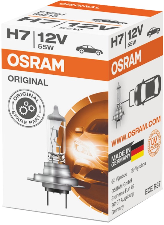 фото Автолампа OSRAM H7 12V-55W Longlife 1шт 