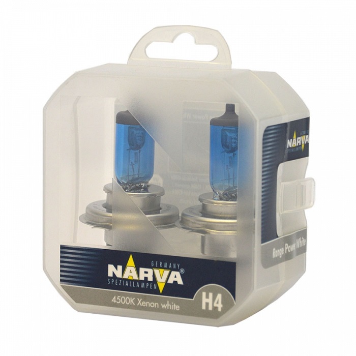 фото Автолампа NARVA H4 12V 100/90W Range Power White + W5W 