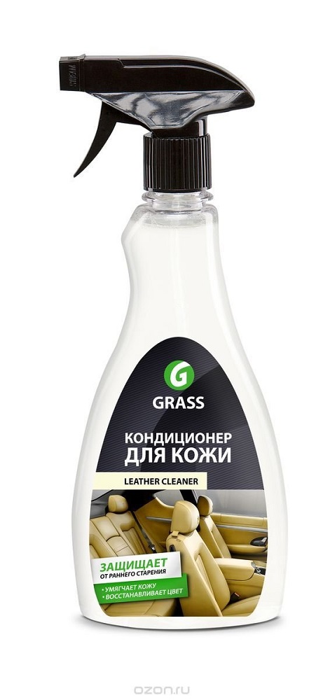 фото GRASS Очиститель салона (кожаных обивок натуральная кожа) 'Leather Cleaner' 500мл (триггер) 