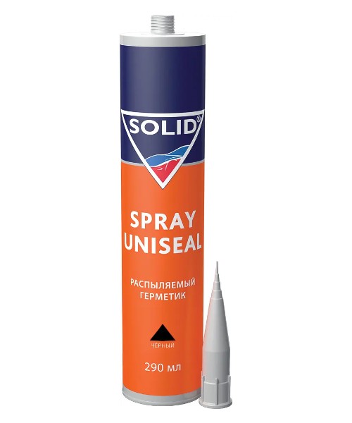 фото Герметик распыляемый Solid SPRAY UNISEAL черный 290мл 